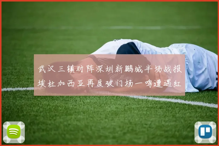 武汉三镇对阵深圳新鹏城半场战报埃杜加西亚再度破门杨一鸣遭遇红牌处罚